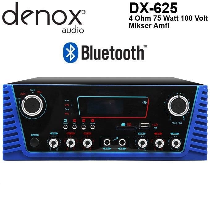 Denox DX-625 75 Watt 100V Hat Trafolu Amplifikatör
