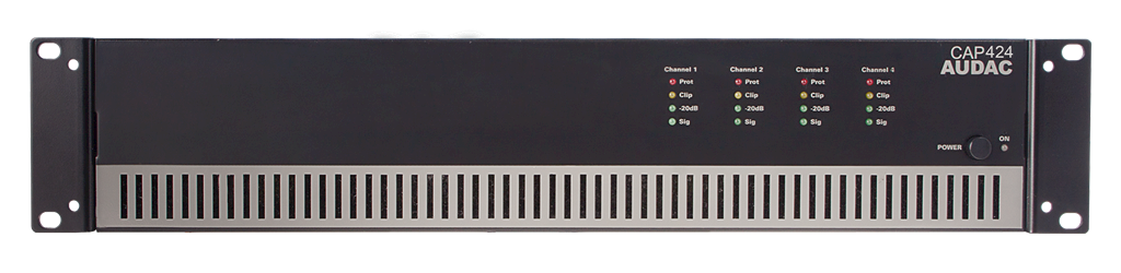 Audac CAP424 4x240 Watt 100 V Hat Trafolu Power Amplifikatör