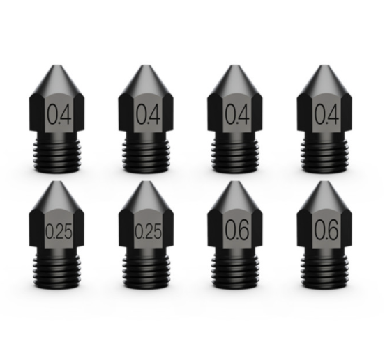 Creality Sertleştirilmiş Üst Düzey Çelik Nozzle 8'Li Set