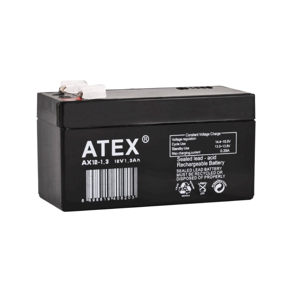 Atex 12V 1.3 Ah Bakımsız Kuru Akü