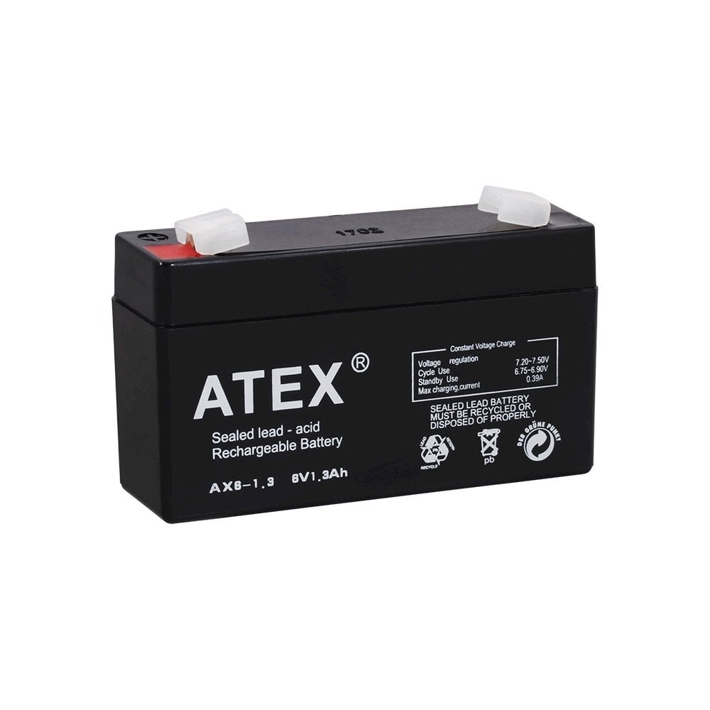Atex 6V 1.3 Ah Bakımsız Kuru Akü