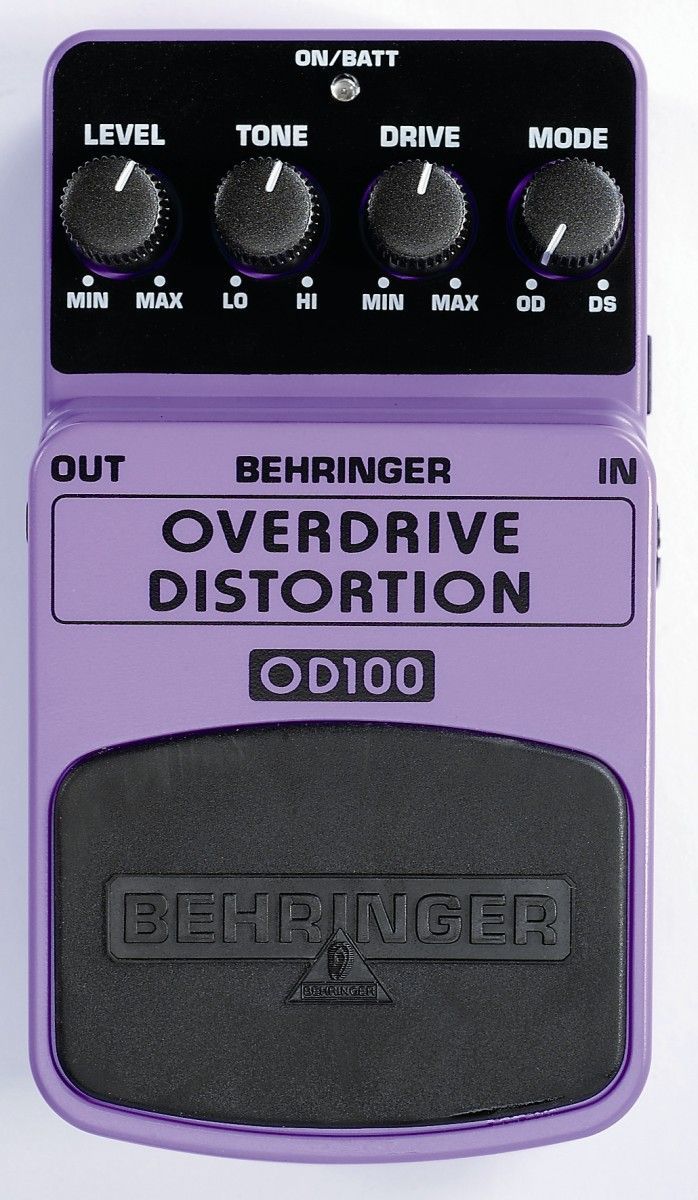 Behringer OD100 2 Mod Overdrive/Distortion Gitar Pedal