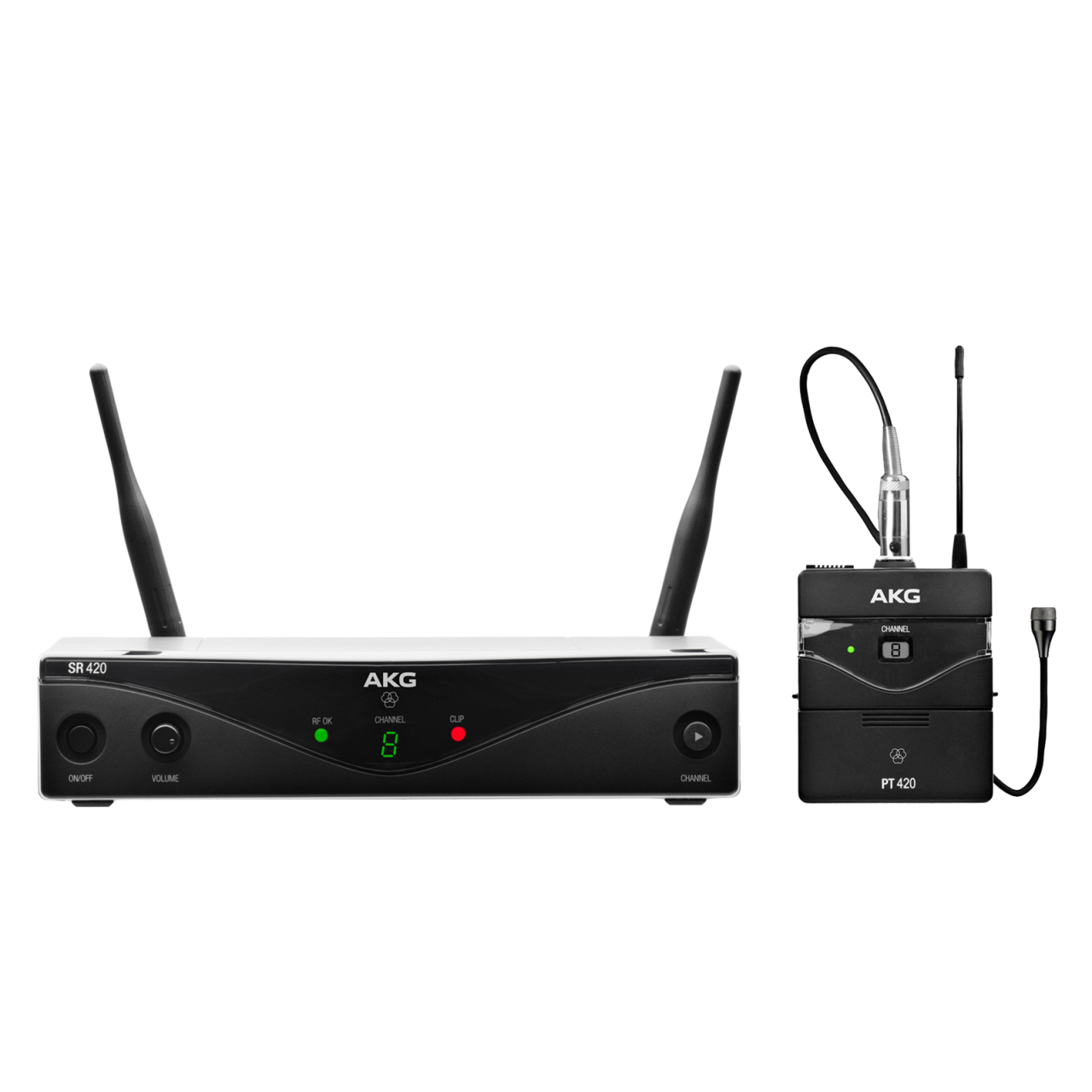 AKG - WMS420 PRESENTER SET Band A Kablosuz Yaka Mikrofonu