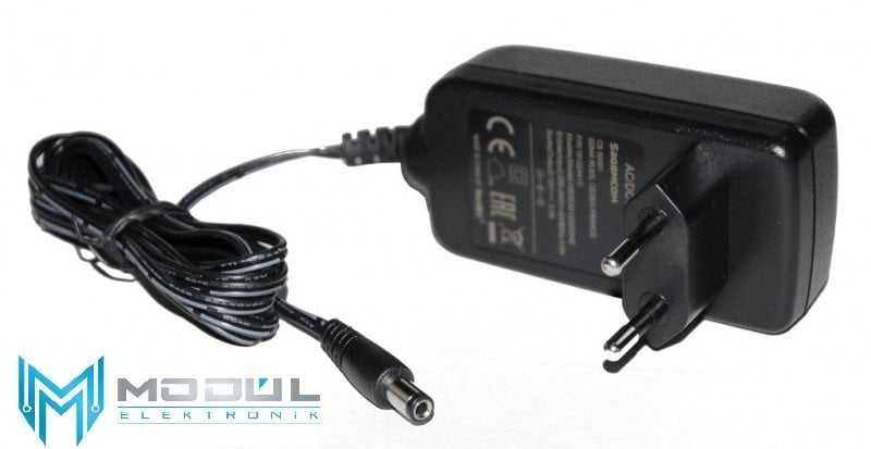 Sagemcom 12V-2A Priz Tipi Plastik Kasa Adaptör (5.5x2.5mm)