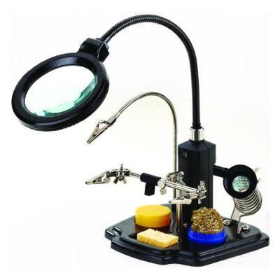 ZD10Y Masa Üstü Ledli Mini Büyüteç Havya Stand PCB Tutucu