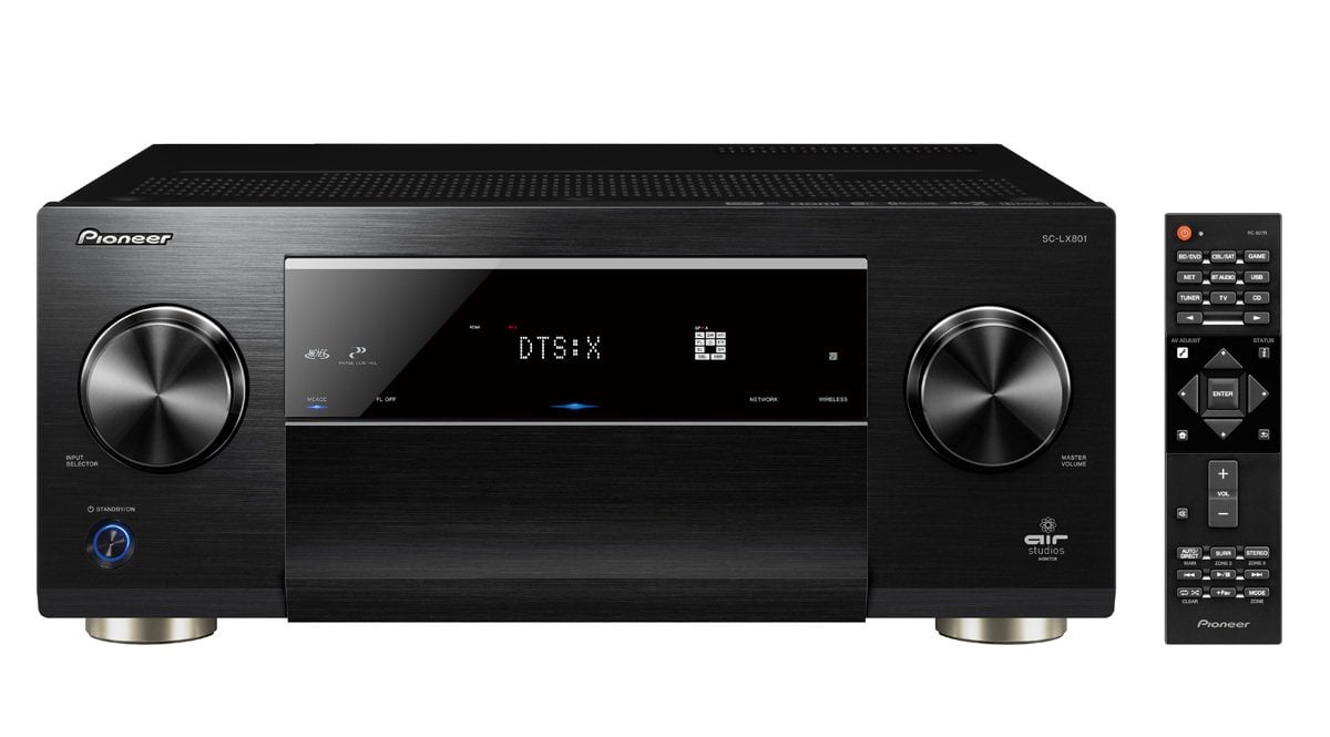 Pioneer SC-LX801 Black 9.2 Kanal 9x200 Watt 6 Ohm 4K Ultra-HD Amplifier