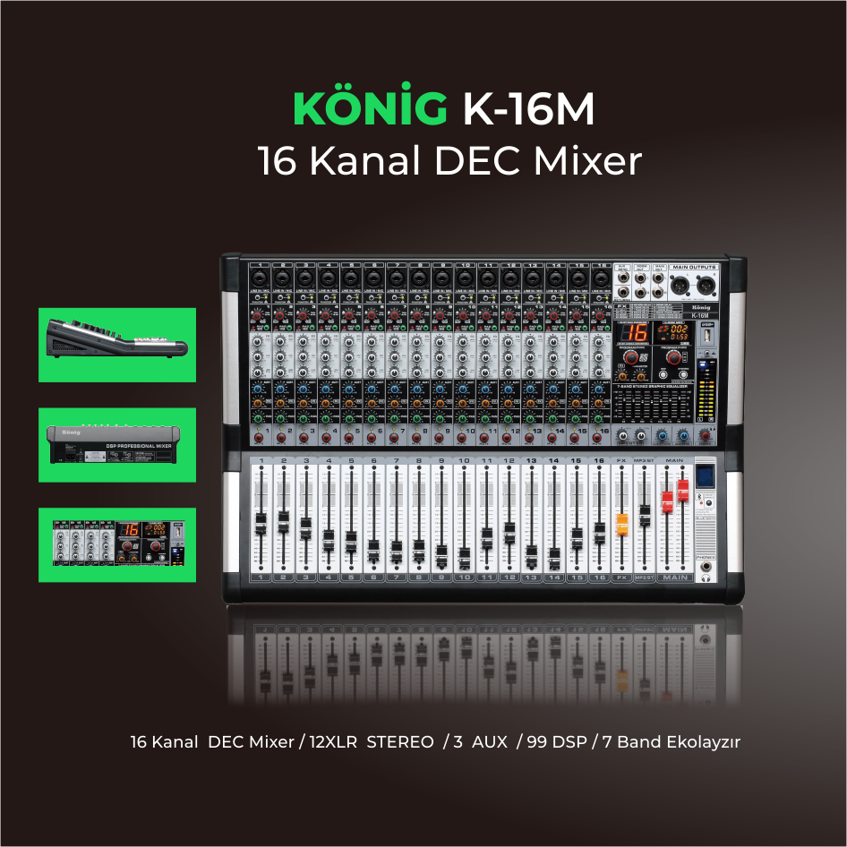 König K-16M 16 Kanal Deck Mikser