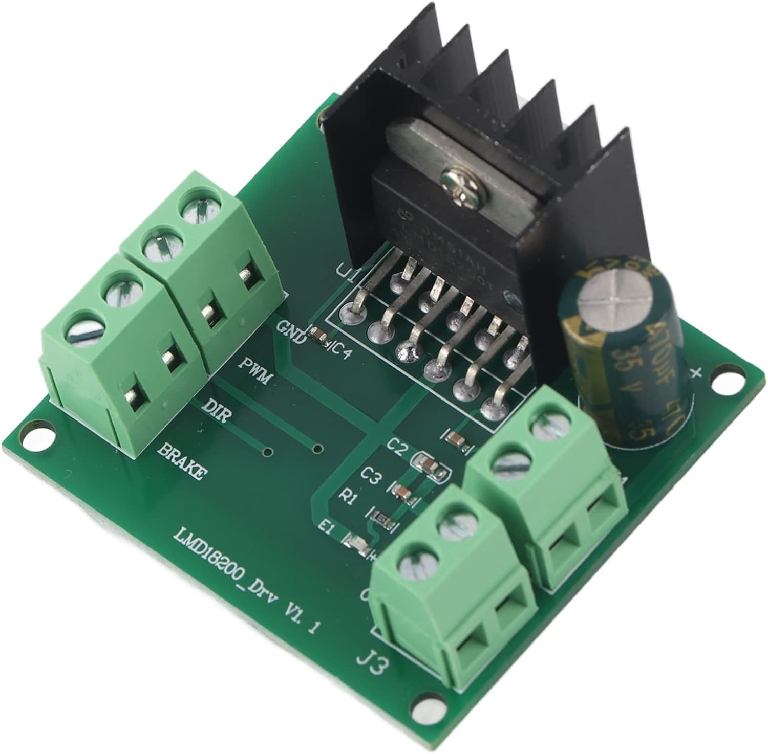 DC Motor Sürücü Modülü LMD18200T PWM Hız Düzenleme Motor Sürücüsü Kontrol Kartı 4,5‑5,5V, Motor Sürücüsü