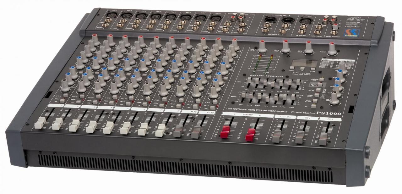 Startech Ps 1000 12 Kanal 2x600W, Efektli Power Mikser
