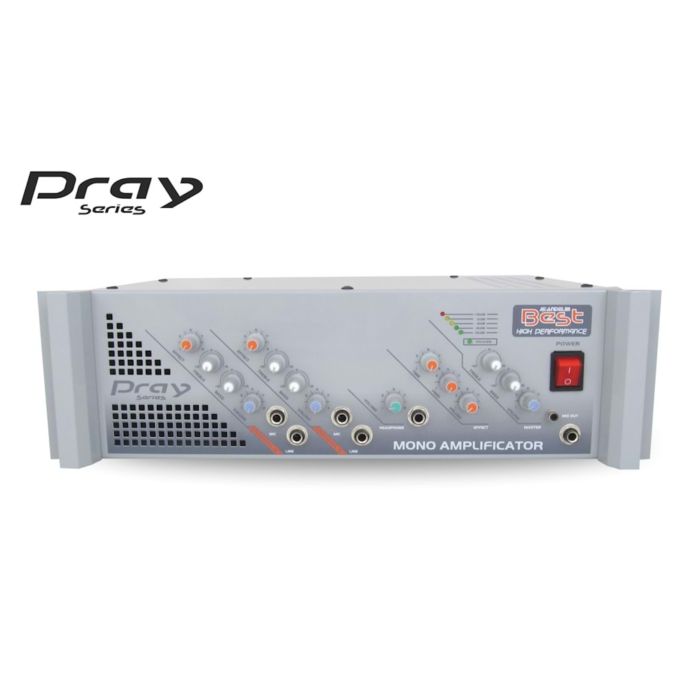 Best ANPR400 400 Watt 2 Kanal Echo'lu Kulaklık Çıkışlı Mono Ezan Amplifikatörü