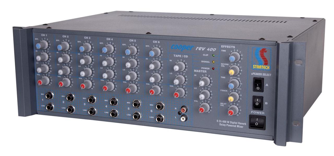 Startech COOPER REV-400 400 Watt Digital Echo+ Reverb'li Amplifikatör