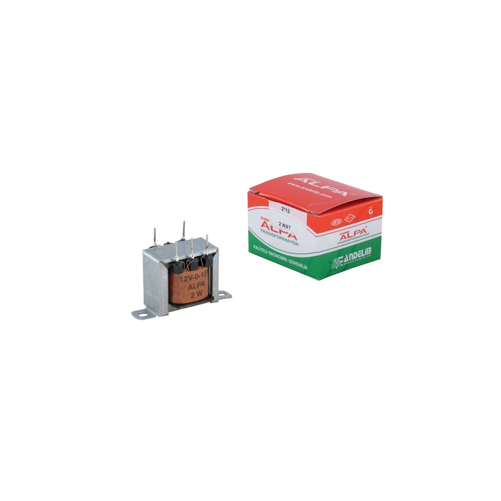 Alpa 2 Watt 2X6V Besleme Trafosu