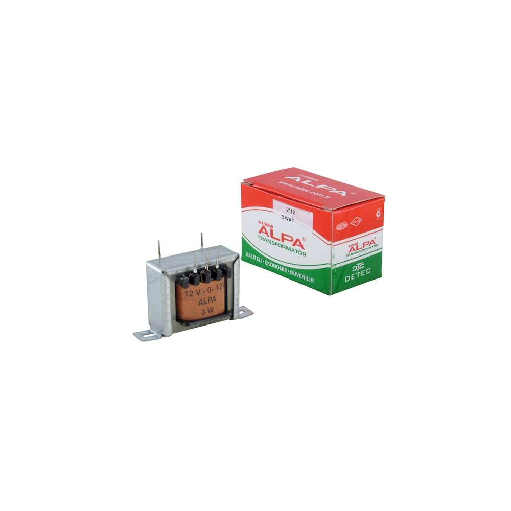 Alpa 3 Watt 2X9V Besleme Trafosu