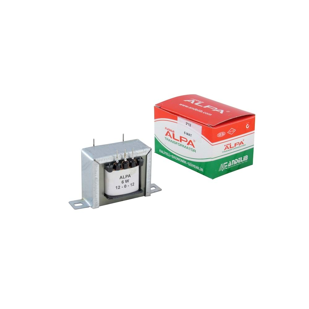 Alpa 6 Watt 2X6V Besleme Trafosu
