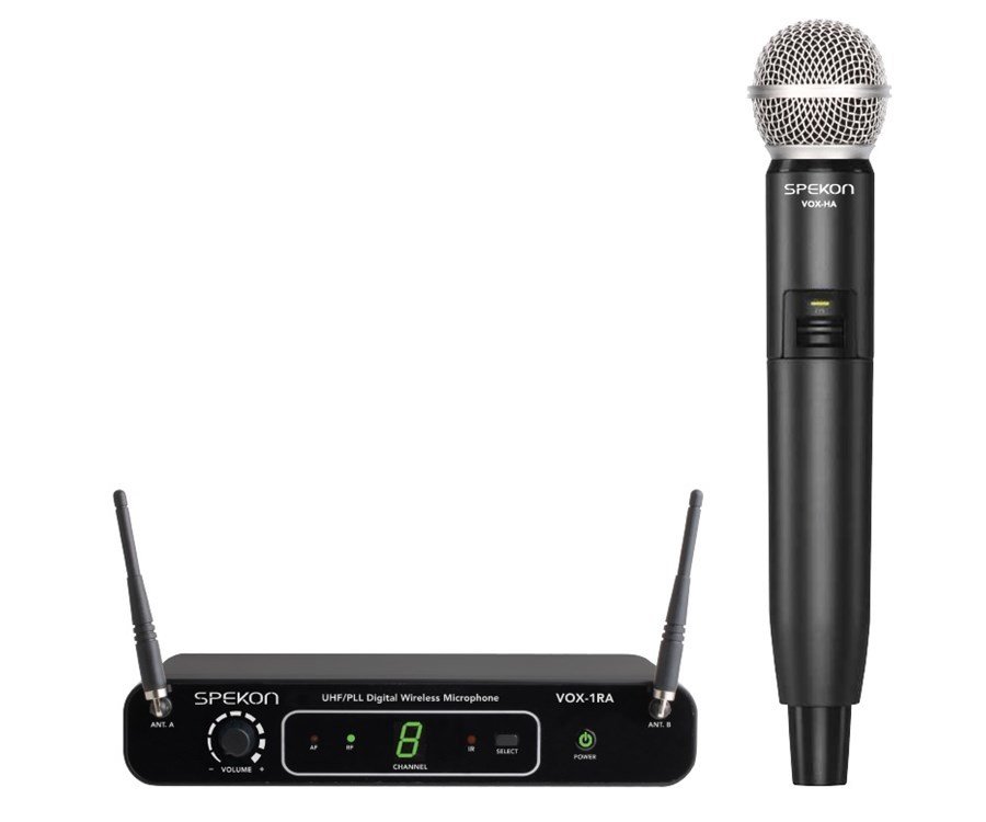 Spekon VOX-1RA-HA 16 Kanal UHF Tekli El Kablosuz Mikrofon