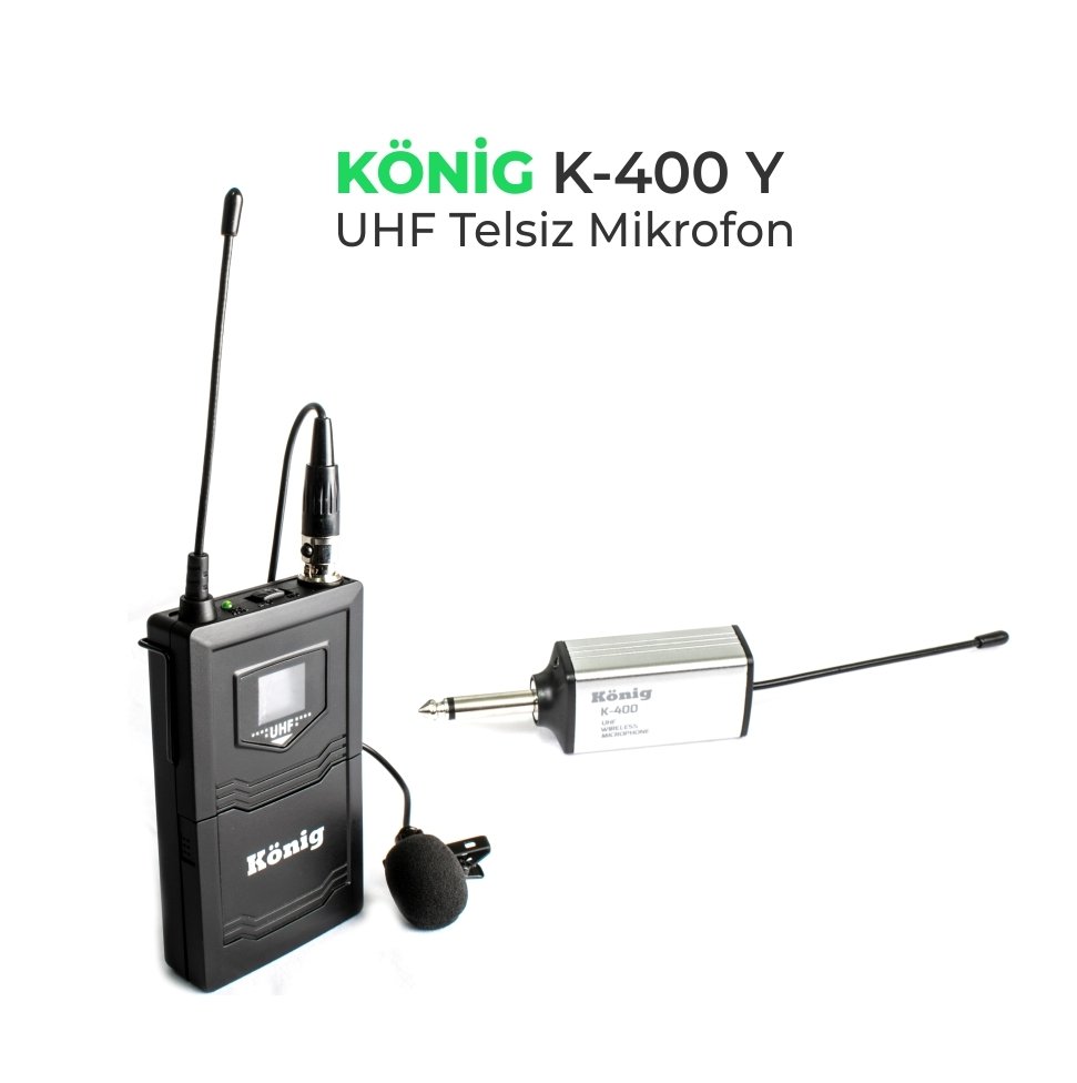 K–400 YAKA UHF Telsiz Mikrofon