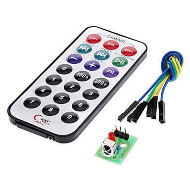 IR Alıcı Verici Kumanda Seti - IR Receiver Module Wireless Remote Control Kartı