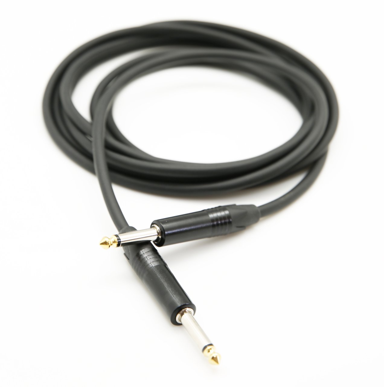 Enstrüman Ara Kablosu 6.3mm Gitar+Gitar Jak 5 Metre ( Siyah Jaklı )