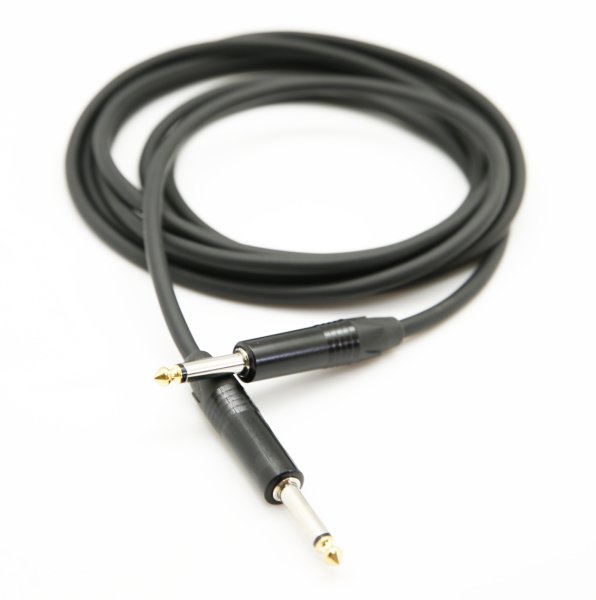 Enstrüman Ara Kablosu 6.3mm Gitar+Gitar Jak 15 Metre ( Siyah Jaklı )