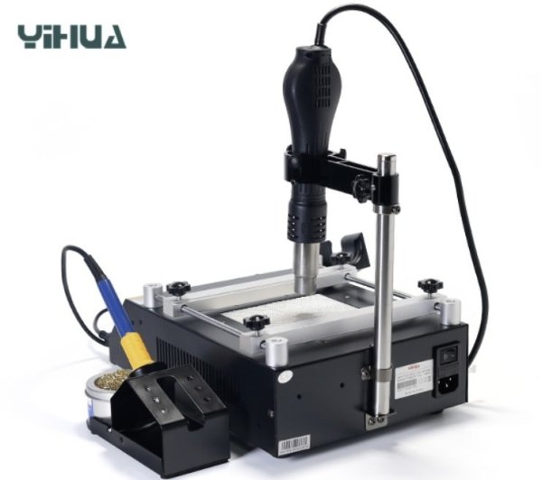 YİHUA 853AAA 3 in1 BGA Dijital Isı Ayarlı Üflemeli Havya İstasyonu