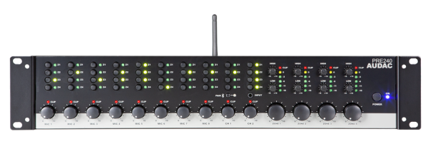 Audac PRE240 10 Kanal 4xStereo Çıkışlı Preamplifikatör