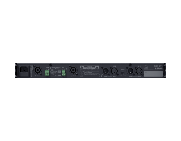 Audac EPA252  2X250 Watt 4 Ohm D Class  Power Amplifikatör