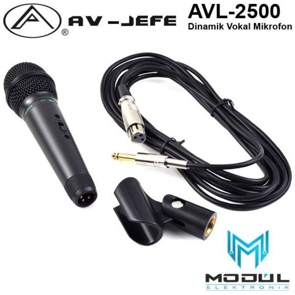 AV-JEFE AVL-2500 Dinamik Vokal Mikrofonu