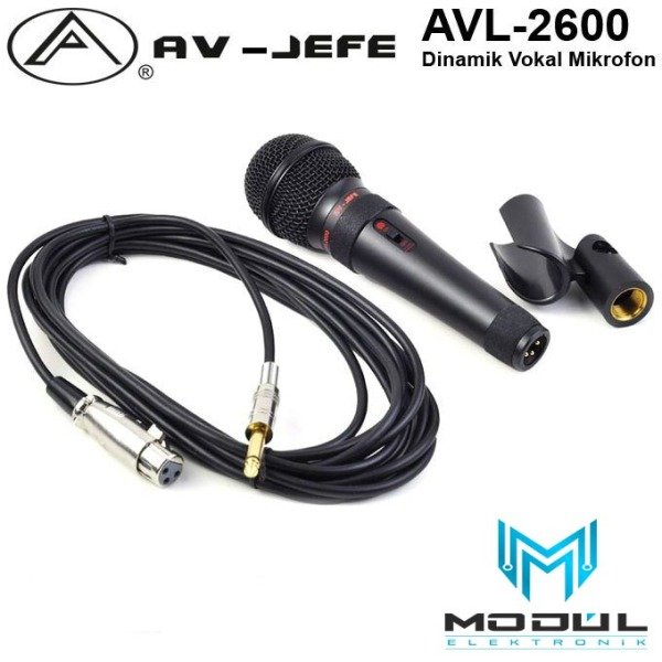 AV-JEFE AVL-2600 Dinamik Vokal Mikrofonu