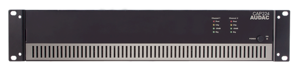 Audac CAP224 2x240 Watt  100 V Hat Trafolu  Power Amplifikatör