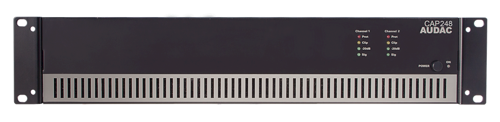 Audac CAP248 2x480 Watt  100 V Hat Trafolu  Power Amplifikatör