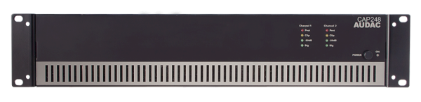Audac CAP248 2x480 Watt  100 V Hat Trafolu  Power Amplifikatör