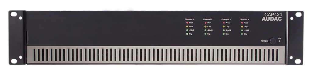 Audac CAP424 4x240 Watt 100 V Hat Trafolu  Power Amplifikatör