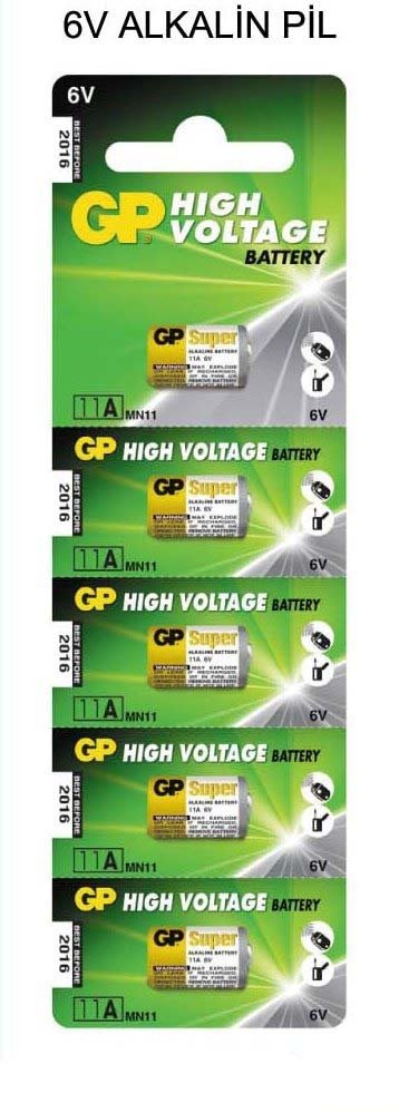 GP 11A 6V Alkaline Pil 5'li Paket