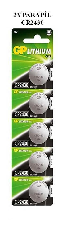 GP CR2430 3V Para Pil 5'li