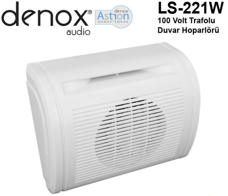 Denox Astron LS-221W 100V Duvar Hoparlörü