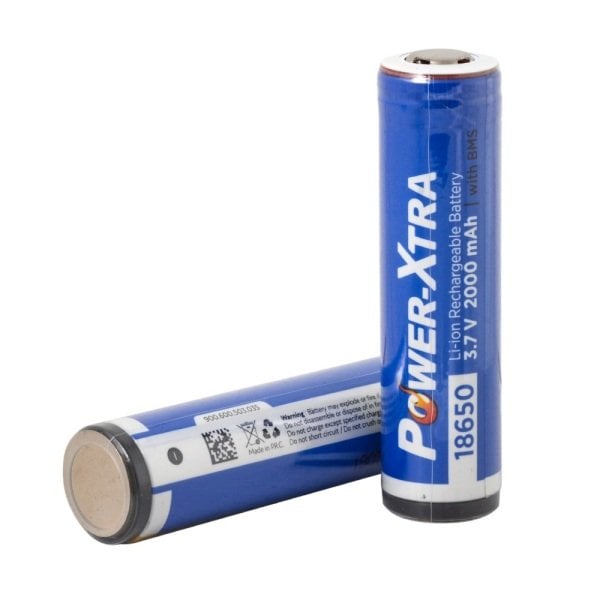 Power-Xtra 3.7V Li-ion 18650 2000 Mah Şarjlı Pil (Devreli)