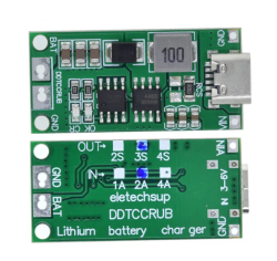 3S 2A TypeC Şarj Modül Çok Hücreli 18650 Lityum Pil Şarj Modül 8.4V 12.6V 16.8V