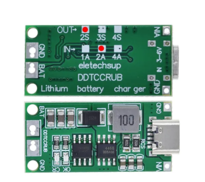 2S 2A TypeC Şarj Modül Çok Hücreli 18650 Lityum Pil Şarj Modül 8.4V 12.6V 16.8V