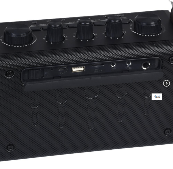 WÖLLER W-600 E 100W Usb+Sd+Bt Tek El Kayıtlı Şarjlı Amfi