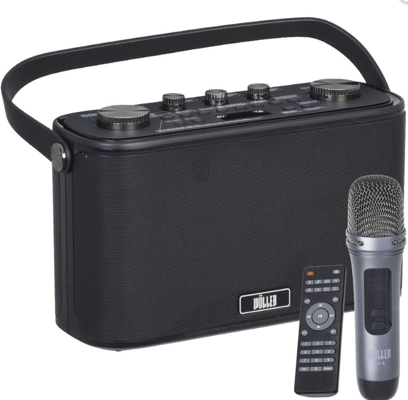 WÖLLER W-612 E 150W Usb+Sd+Bt Tek El Kayıtlı Şarjlı Amfi