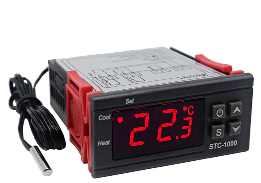 STC-1000 AC 110-220V 10A LCD Ekranlı NTC Sensörlü Sıcaklık Kontrol Modülü