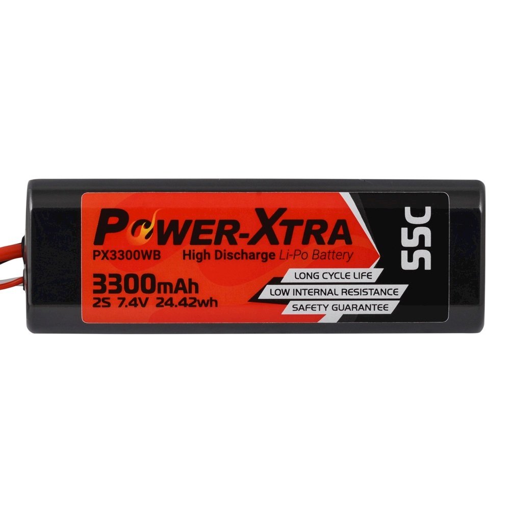 Power-Xtra PX3300WB 7.4V 2S1P 3300 mAh (55C) Li-Polymer