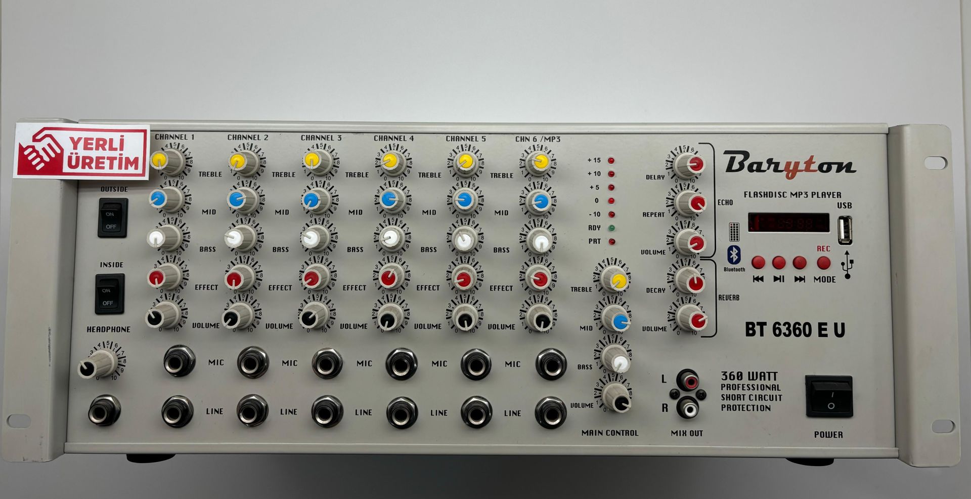 BARYTON BT6360 EU MONO 360W TRAFOSUZ AMPLİFİKATÖR