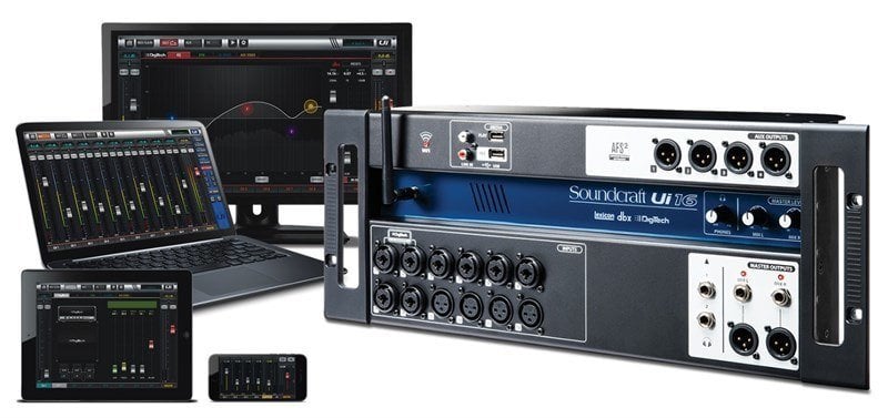 Soundcraft UI16 Uzaktan Kontrollü Dijital Mixer