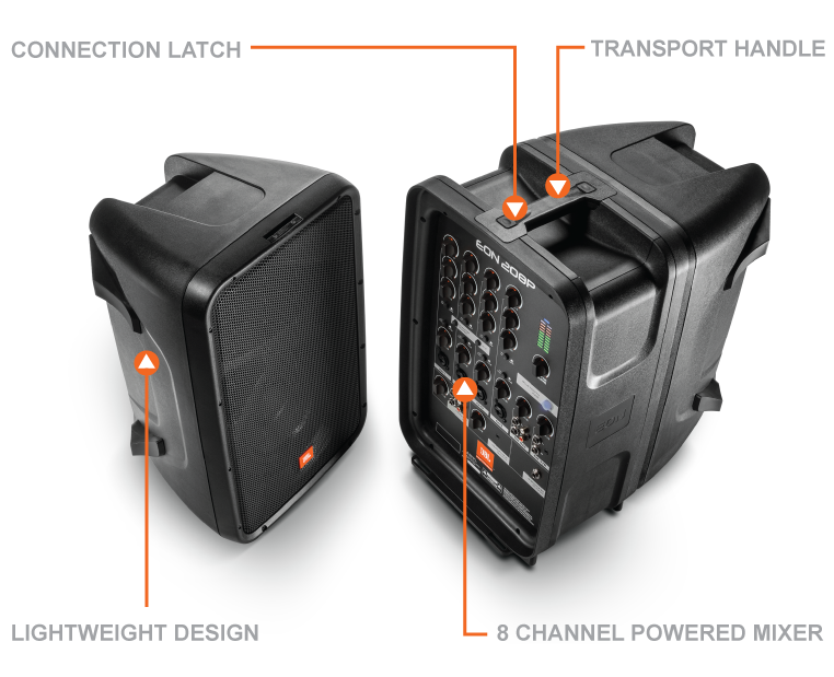 JBL EON208P/230 Taşınabilir Ses Sistemi