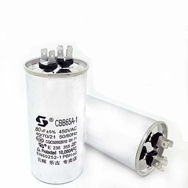 CBB65 80uF 450VAC   Kondansatör