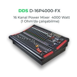DDS  D–16 P 4000FX 16 Kanal 2x2000 Watt Power Mikser