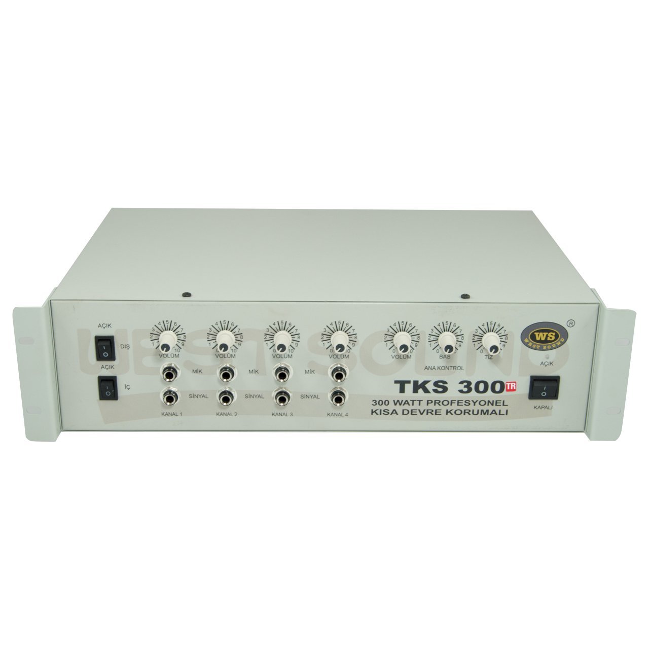 TKS 300 Watt 100V Hat Trafolu  Mikserli  Amplifikatör