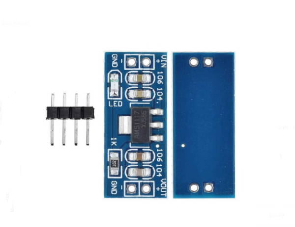 AMS1117 5V Güç Kaynağı Modülü