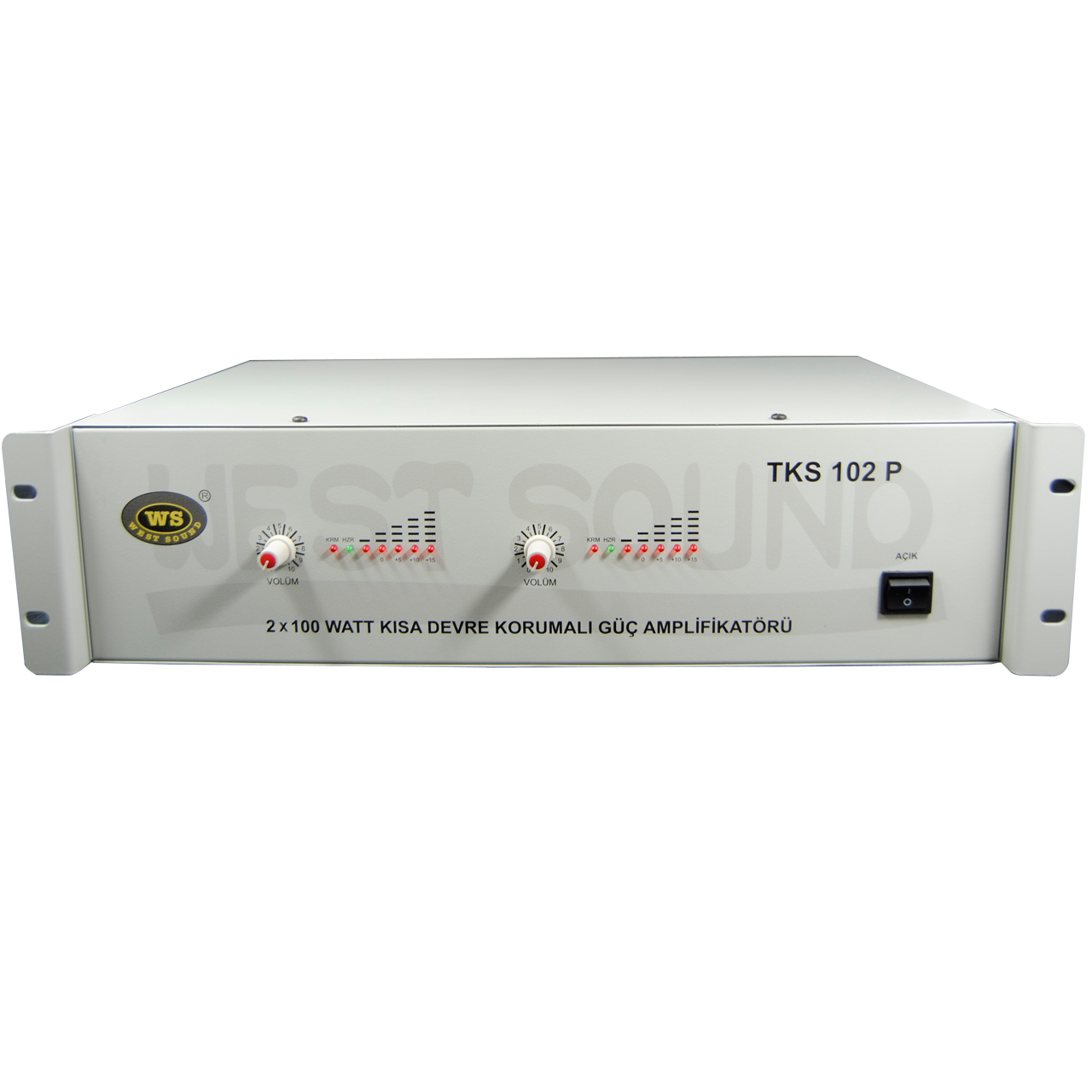 TKS 102P  2X100  WATT 8 Ohm Güç Amplifikatörü
